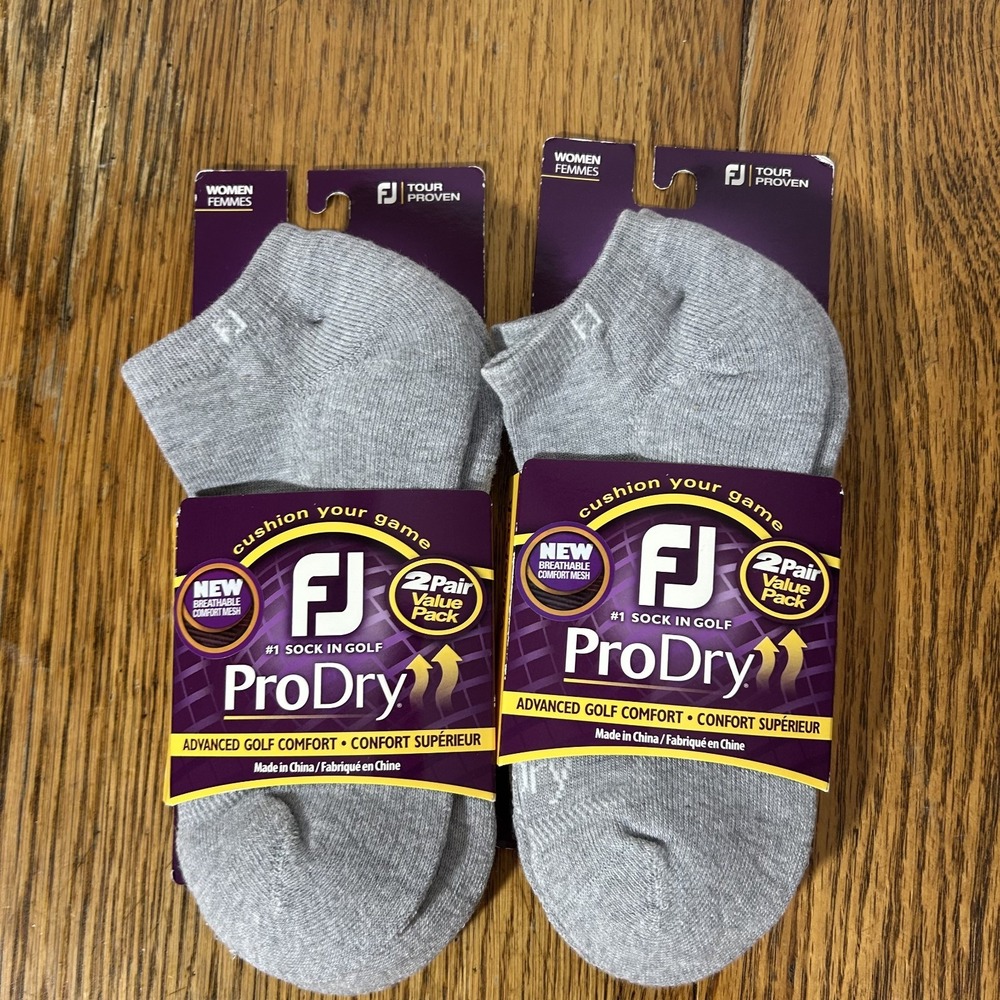 FootJoy Womens Size 6-9 ProDry Low Cut Golf Socks 2 Pack